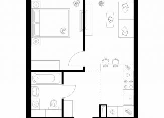 Продается 1-комнатная квартира, 35.7 м2, Москва, жилой комплекс Полар, 1.5