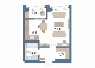 Продаю 1-комнатную квартиру, 36.6 м2, Уфа, улица Пархоменко, 156Ж