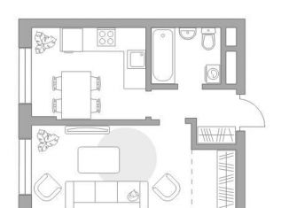 Продажа 1-комнатной квартиры, 35.1 м2, Московская область