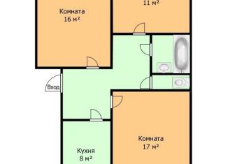 Продам 3-ком. квартиру, 66 м2, Томск, проспект Ленина, 243/2, Ленинский район