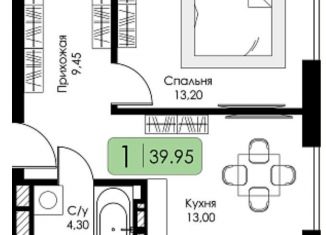 Продаю однокомнатную квартиру, 40 м2, Смоленск, Ленинский район