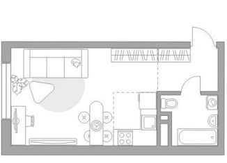 Продаю квартиру студию, 32.3 м2, Москва, метро Нагатинская
