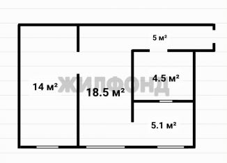 Продается 2-ком. квартира, 44 м2, Новосибирск, Железнодорожный район, улица Салтыкова-Щедрина, 9