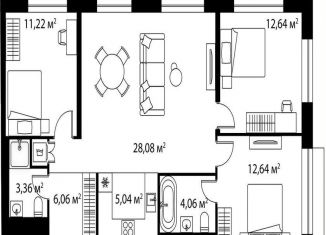 Продается 3-ком. квартира, 83.1 м2, Москва, район Москворечье-Сабурово