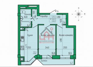 Продажа двухкомнатной квартиры, 48.2 м2, Ессентуки, улица Кленовая Роща, 3, ЖК Кленовая Роща