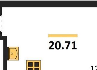 Квартира на продажу студия, 20.7 м2, село Новая Усмань
