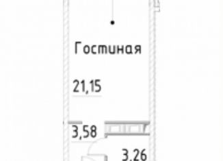 Продажа квартиры студии, 28 м2, Санкт-Петербург, проспект Большевиков, 37к1, Невский район