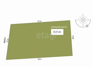 Участок на продажу, 16.2 сот., деревня Ушакова, Новая улица, 80