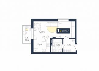 Продаю однокомнатную квартиру, 37.7 м2, посёлок Солонцы, ЖК Живём