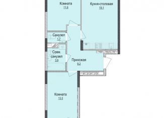 Продаю 2-комнатную квартиру, 58.4 м2, Ижевск, жилой район Культбаза