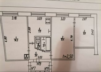 Продается 3-комнатная квартира, 53.6 м2, село Перемышль, улица Гагарина, 16