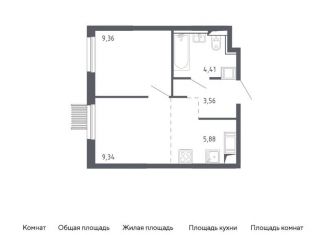 Продается однокомнатная квартира, 32.6 м2, Москва, метро Пятницкое шоссе, жилой комплекс Молжаниново, к1