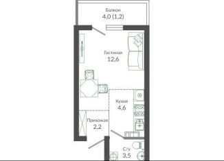 Продам квартиру студию, 24.1 м2, Сочи, ЖК Флора