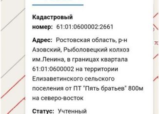Продажа участка, 6.6 сот., хутор Колузаево