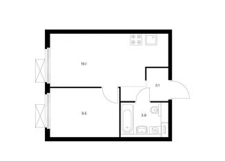 Продаю 1-ком. квартиру, 32.6 м2, Москва, Люблинская улица, 78к2, станция Перерва