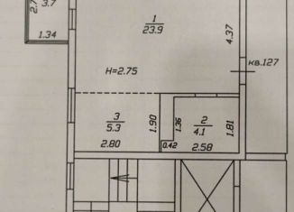 Продается квартира студия, 37 м2, Анапа, Мирная улица, 29к7, ЖК Времена Года