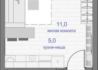 Продается однокомнатная квартира, 26.5 м2, Красноярск, Кировский район