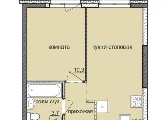 Продаю 1-комнатную квартиру, 32.5 м2, Ижевск, ЖК Ежевика