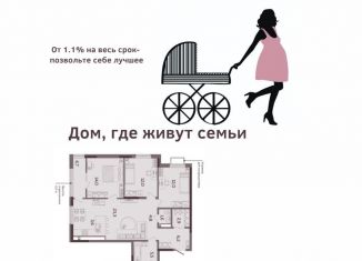 Продается 4-ком. квартира, 90.7 м2, Ижевск, проспект Конструктора М.Т. Калашникова, 21, ЖК Матрёшка Сити