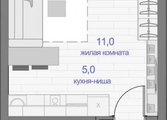 Продажа 1-комнатной квартиры, 26.5 м2, Красноярск, Кировский район