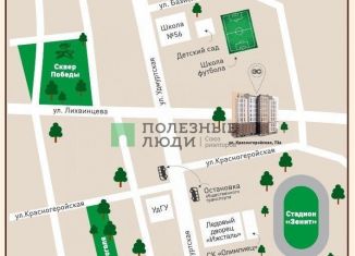 Квартира на продажу студия, 29 м2, Ижевск, улица Лихвинцева, 72, ЖК Эспрессо