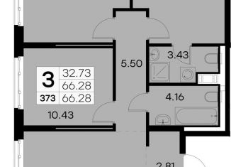 Продажа четырехкомнатной квартиры, 66 м2, Санкт-Петербург, улица Ивана Черных, 35Ж, метро Нарвская