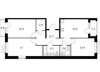 Продается 3-комнатная квартира, 84.1 м2, Екатеринбург, ЖК Космонавтов 11, Полимерный переулок, 11