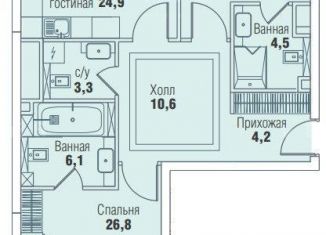 Продается 3-комнатная квартира, 96 м2, Москва, Мичуринский проспект, 62с2, метро Раменки