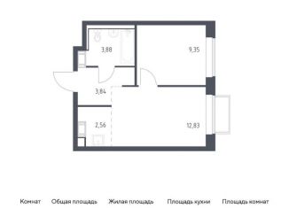 Продажа 1-комнатной квартиры, 32.5 м2, посёлок Мирный, жилой комплекс Томилино Парк, к6.1
