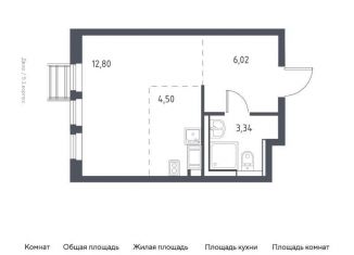 Продаю квартиру студию, 26.7 м2, Ленинский городской округ, жилой комплекс Горки Парк, к5.2, ЖК Горки Парк