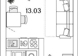 Продаю квартиру студию, 20.3 м2, Санкт-Петербург, Калининский район