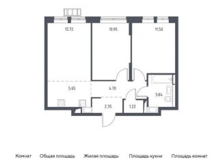 Продается трехкомнатная квартира, 52.4 м2, деревня Путилково, Вольная улица, 4