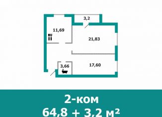 Продажа двухкомнатной квартиры, 64.8 м2, Краснослободск, Гайворонский переулок, 3