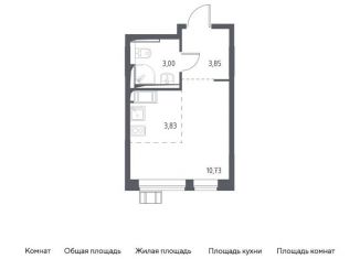 Квартира на продажу студия, 21.8 м2, деревня Путилково, Вольная улица, 1