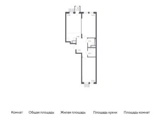 Продам трехкомнатную квартиру, 59.2 м2, Москва, жилой комплекс Молжаниново, к1, метро Пятницкое шоссе