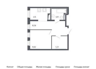 Продам квартиру студию, 36.8 м2, Москва, жилой комплекс Молжаниново, к2, метро Пятницкое шоссе