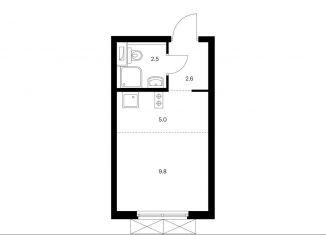 Продается квартира студия, 19.9 м2, Москва, жилой комплекс Руставели 14, к1/2, метро Дмитровская