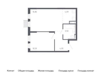 Двухкомнатная квартира на продажу, 40.4 м2, Москва, жилой комплекс Молжаниново, к1, метро Пятницкое шоссе