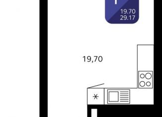 Продаю однокомнатную квартиру, 29.2 м2, Уфа, Кремлёвская улица, 50/1, ЖК Черника