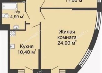 2-комнатная квартира в аренду, 72 м2, Краснодар, улица Адмирала Серебрякова, 3к3, ЖК Дружный