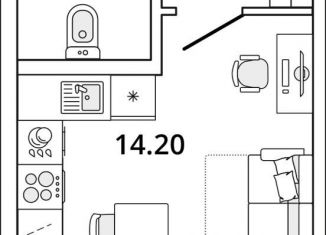 Продается квартира студия, 22.3 м2, Санкт-Петербург, Калининский район