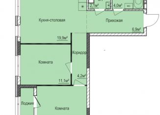 Продается 2-ком. квартира, 61.7 м2, Ижевск, ЖК Покровский