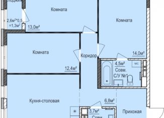 Продажа 3-ком. квартиры, 80.6 м2, Ижевск, ЖК Покровский