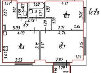 Продается 2-ком. квартира, 56 м2, Санкт-Петербург, ЖК Орловский Парк, Суздальское шоссе, 30к2