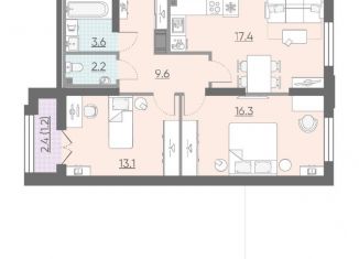 Продам двухкомнатную квартиру, 63.4 м2, Санкт-Петербург, ЖК Цивилизация на Неве
