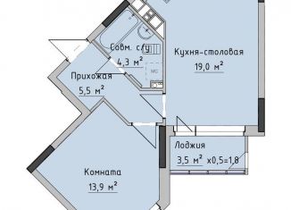 Продажа 1-ком. квартиры, 42.7 м2, Ижевск