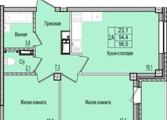 Продам 2-комнатную квартиру, 56.5 м2, Псков, улица Ижорского Батальона, 41