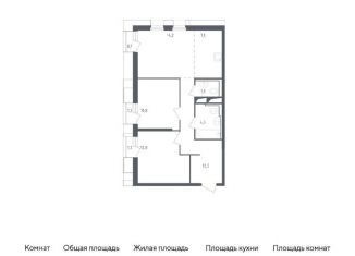 Продам 2-комнатную квартиру, 65.2 м2, городской округ Красногорск, жилой комплекс Спутник, 19