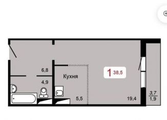 Квартира на продажу студия, 38.5 м2, Красноярск, Кировский район