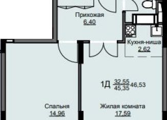 Продается 1-комнатная квартира, 46.5 м2, Щёлково, жилой комплекс Соболевка, к8